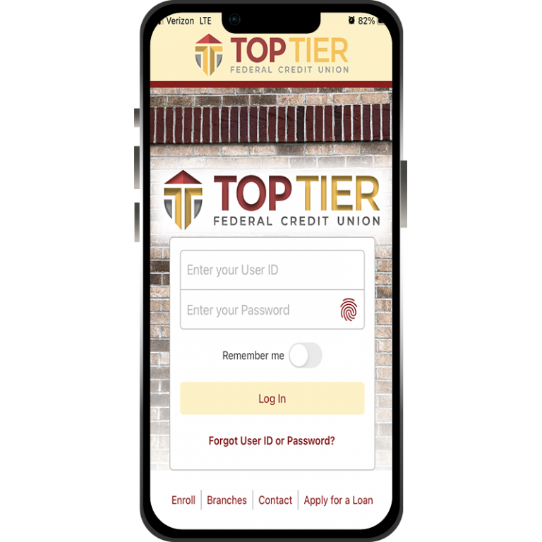 Mobile and Online Banking Top Tier Federal Credit Union